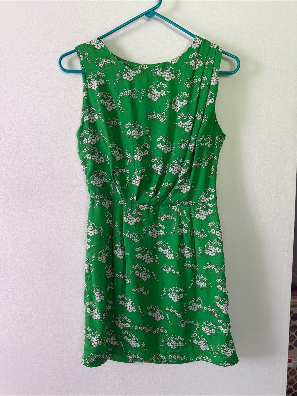 FARM RIO Green Floral Sleeveless Summer Dress